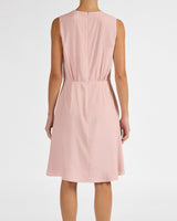 DALBY Sleeveless A-line Dress in Silk Crepe de Chine