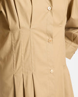 MILEY Midi Shirt Dress in Cotton Stretch
