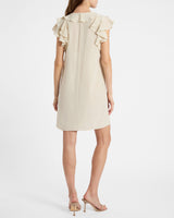 DENISE Silk Ruffle Shift Dress