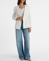 CARYN Double-Breasted Blazer in Cotton Stretch