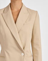 MARA Asymmetrical Blazer in Cotton Stretch
