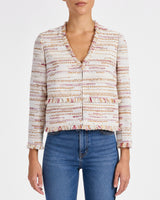 REGGIE Cropped Jacket in Modern Tweed