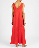 LUCINDA Relaxed Maxi Dress In Fluid Satin