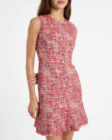 CURONA Sleeveless Sheath Dress in Modern Tweed