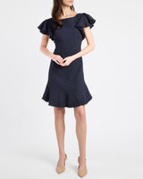 DESTE Sheath Dress in Luxury Tonal Tweed