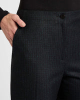 BETH Flared Pant in Tonal Mini Check Wool