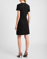 LONI Short Sleeve A-Line Dress in Soft Punto Milano