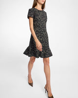 MOIRA A-Line Sheath Dress in Stretch Jacquard