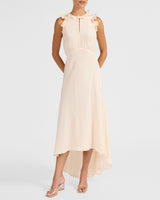 SASHA Hi-Low Dress in Silk Crepe De Chine