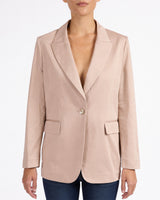 GENNY Single-Breasted Jacket in Cotton Stretch