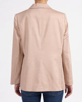 GENNY Single-Breasted Jacket in Cotton Stretch
