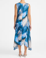 PINA Cowl Neck Midi Dress in Abstract Print