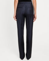 AMARA Straight Leg Pant in Subtle Dotted Pinstripe