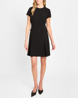 SEILA A-Line Knee-Length Dress in Fluid Crepe