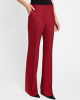 BETH Mid-Rise Flared Pant in Wool Stretch