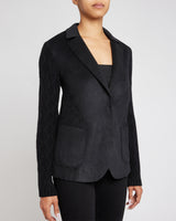 COLEY Relaxed Fit Jacket with Wool Cashmere Knit Sleeves