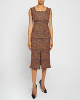 FAYE A-line Sleeveless Sheath Dress in Modern Tweed