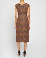 FAYE A-line Sleeveless Sheath Dress in Modern Tweed