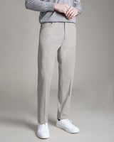 Taupe Cotton & Cashmere Pant, Made in Italy