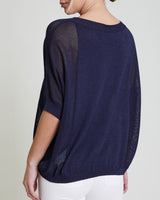 LEVI Short Sleeve Mesh Knit with Lurex