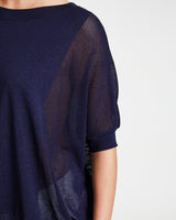 LEVI Short Sleeve Mesh Knit with Lurex