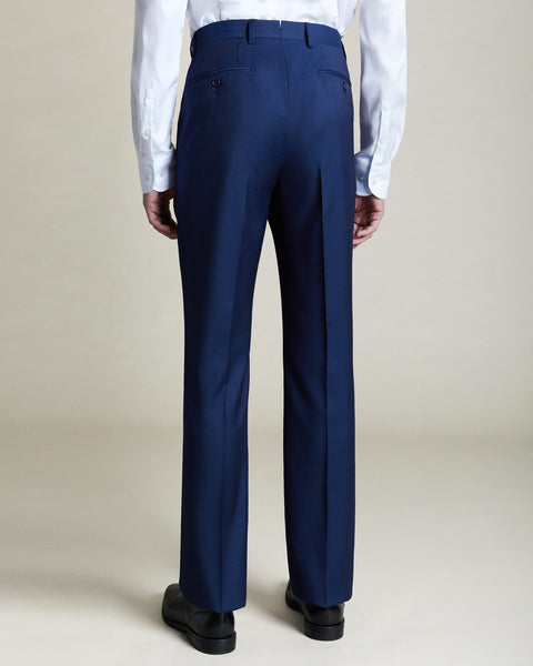 パンツ pure wool slacks made in ITALY Santorelli Men's Trousers in Super 100's Natural Stretch
