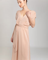 FALLON Cap Sleeve Dress with Hi-Lo Skirt