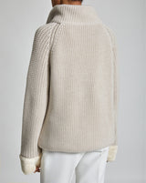 ANNA Reversible Cable Knit Cardigan