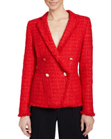 ALAIA Double Breasted Tweed Jacket