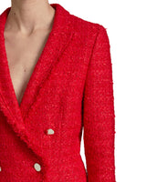 ALAIA Double Breasted Tweed Jacket