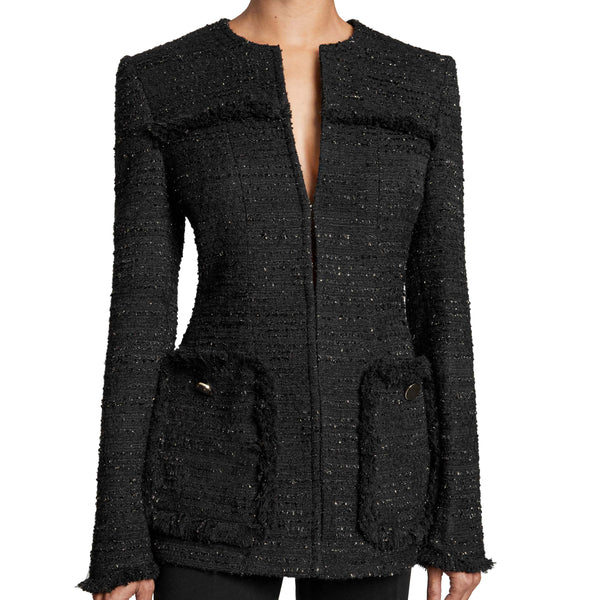 トップス SHE Tokyo Freda Feather Tweed Black トップス SHE Tokyo Freda Feather Tweed Black Tweed Blazer