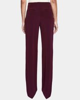 DELLA Staight Leg Pants with Slanted Pockets in Fluid Cady