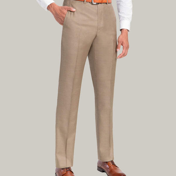 Santorelli Men's Dress Pants in Loro Piana Luxury Wool Fabric