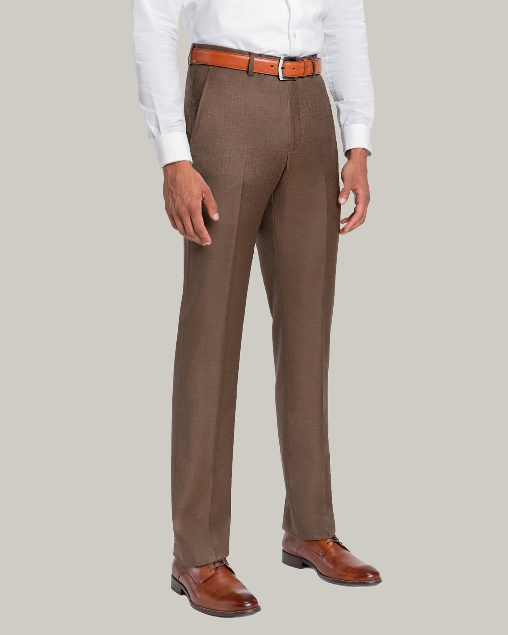 Santorelli Men's Dress Pants in Loro Piana Luxury Wool Fabric