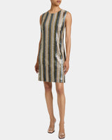 ARETHA Sleeveless Sequin Shift Dress