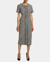 CASS Midi Sheath Dress in Modern Tweed
