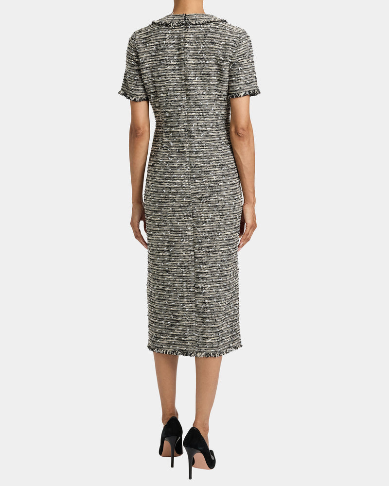CASS Midi Sheath Dress in Modern Tweed