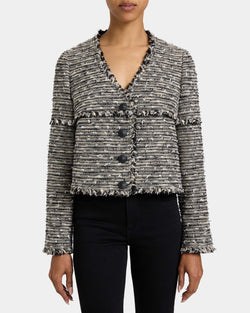 REGINA Relaxed Fit Jacket in Modern Tweed