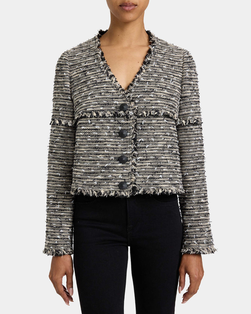 REGINA Relaxed Fit Jacket in Modern Tweed
