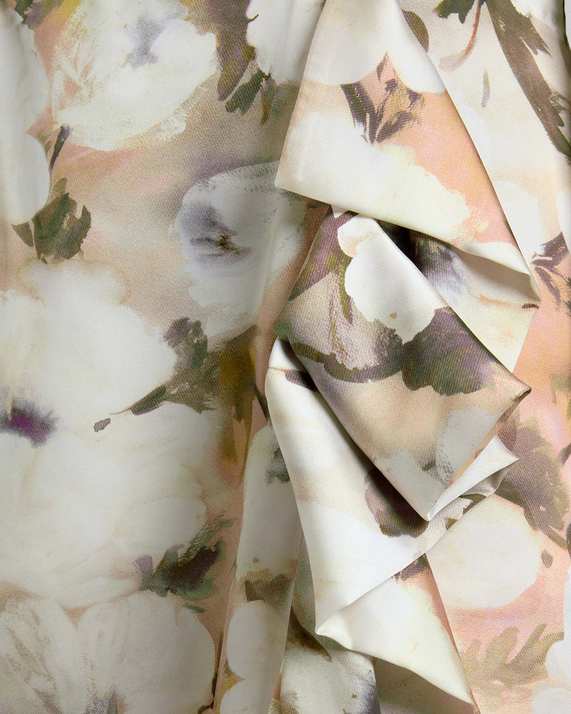 MALIA Long Sleeve Dress in Floral Georgette