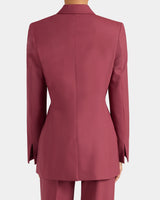 FREYA Three Button Jacket in Stretch Wool