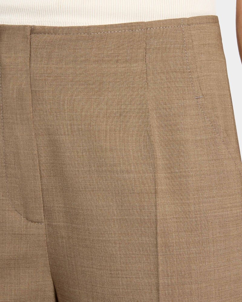DELLA Straight Leg Pants in Stretch Wool