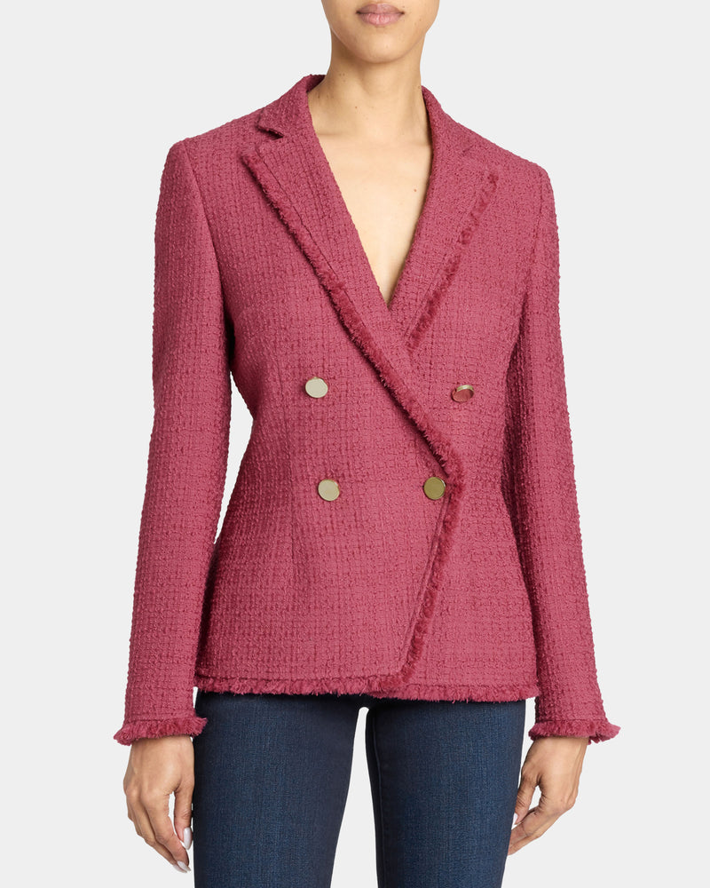 ALAIA Double-Breasted Tweed Jacket