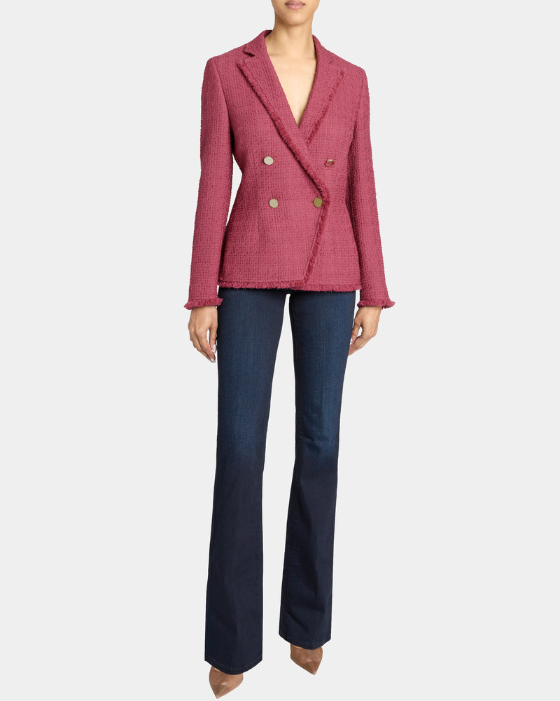 ALAIA Double-Breasted Tweed Jacket