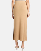 HALLE Midi Slim Cashmere Blend Knit Skirt