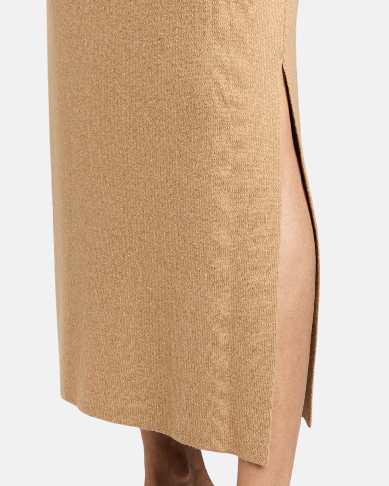 HALLE Midi Slim Cashmere Blend Knit Skirt