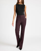 AMARA Straight Leg Pant in Virgin Wool Stretch.