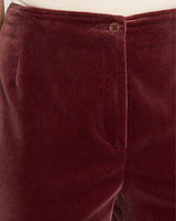 ELIZABETH Flared Leg Pant in Luxury Velvet