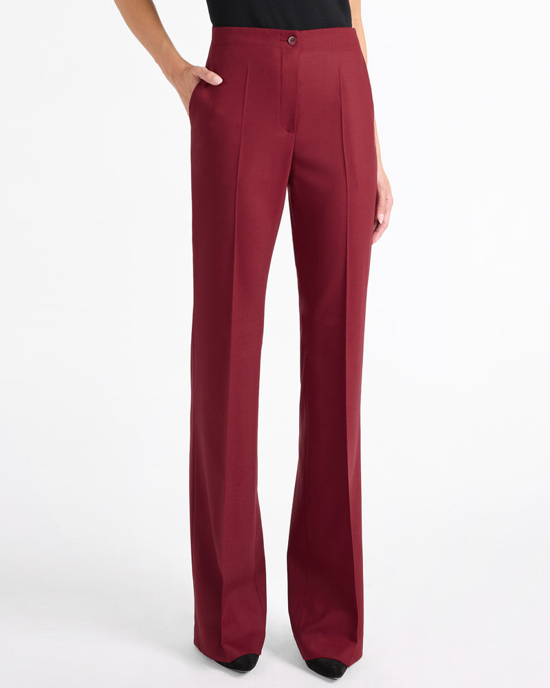 BETH Flared Pant in Virgin Wool Stretch
