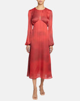 IMANI Midi Dress in Ombre Polka Dot Printed Georgette